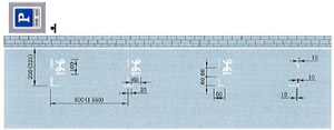 平行式机动车限时停车位标线